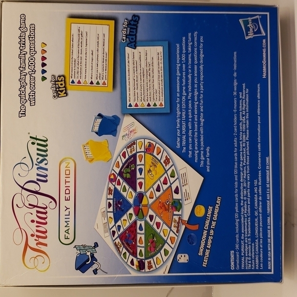 Hasbro Gaming Trivial Pursuit Family Edition Ages 8+ 2 or more players … - Picture 2 of 9